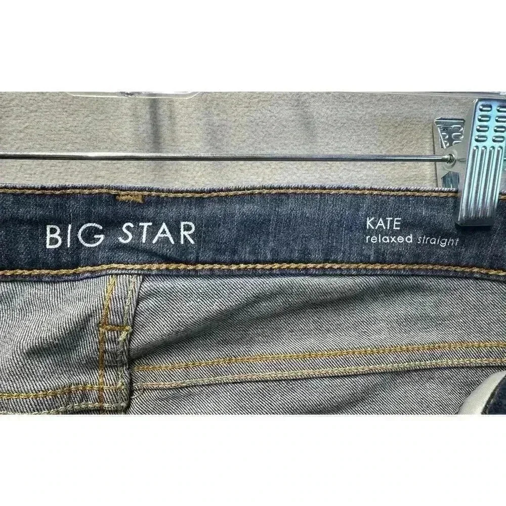 BIG STAR Women’s Size 32R Blue Medium Wash Kate Relaxed Straight Stretch Denim‎ - Picture 8 of 9
